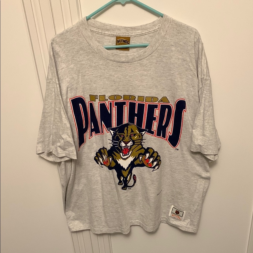 Vintage Florida Panthers Gray T-Shirt